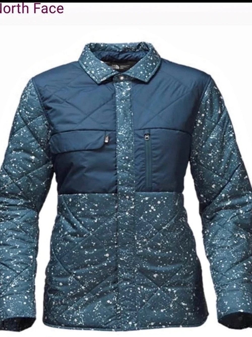 The North Face Women's Quilted Reya Jacket Blue Size Small